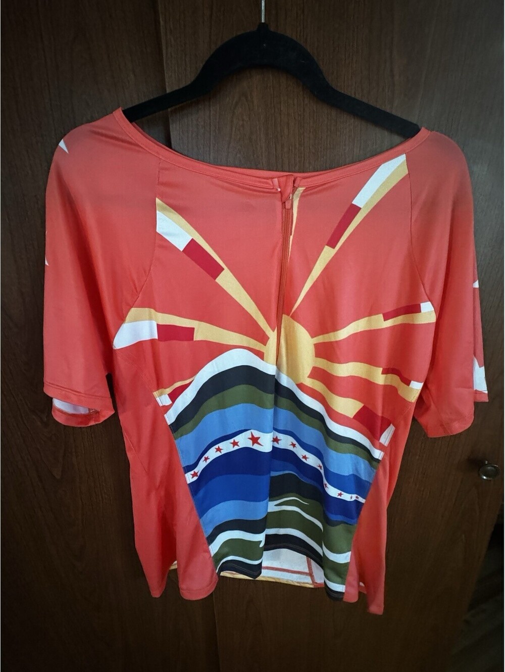 Krimson Klover Vida Womens XL Bike Jersey Sunburst Cycling Hiking Pocket